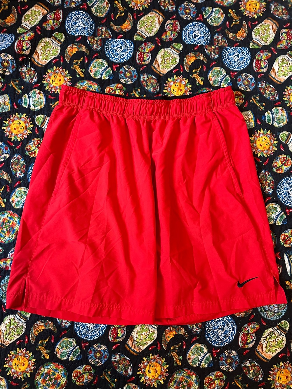 Nike Red Athletic Short with Elastic Waistband EUC